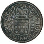 Portugal D. Pedro II 1/2 Cruzado 1687